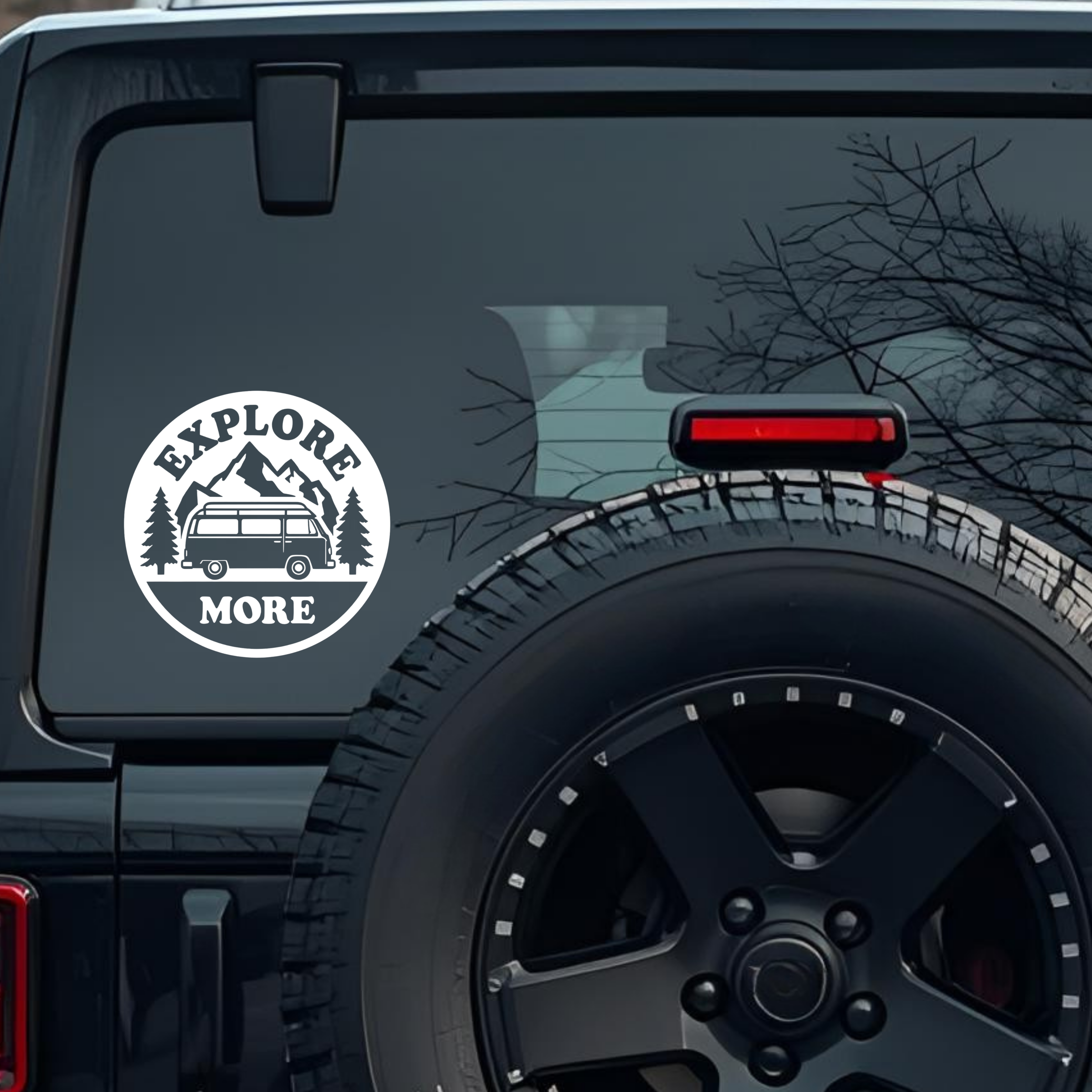 Explore More Large 6 inch Premium Decal Sticker For Car Bumper Window Rear Windshield Stickers, Warn