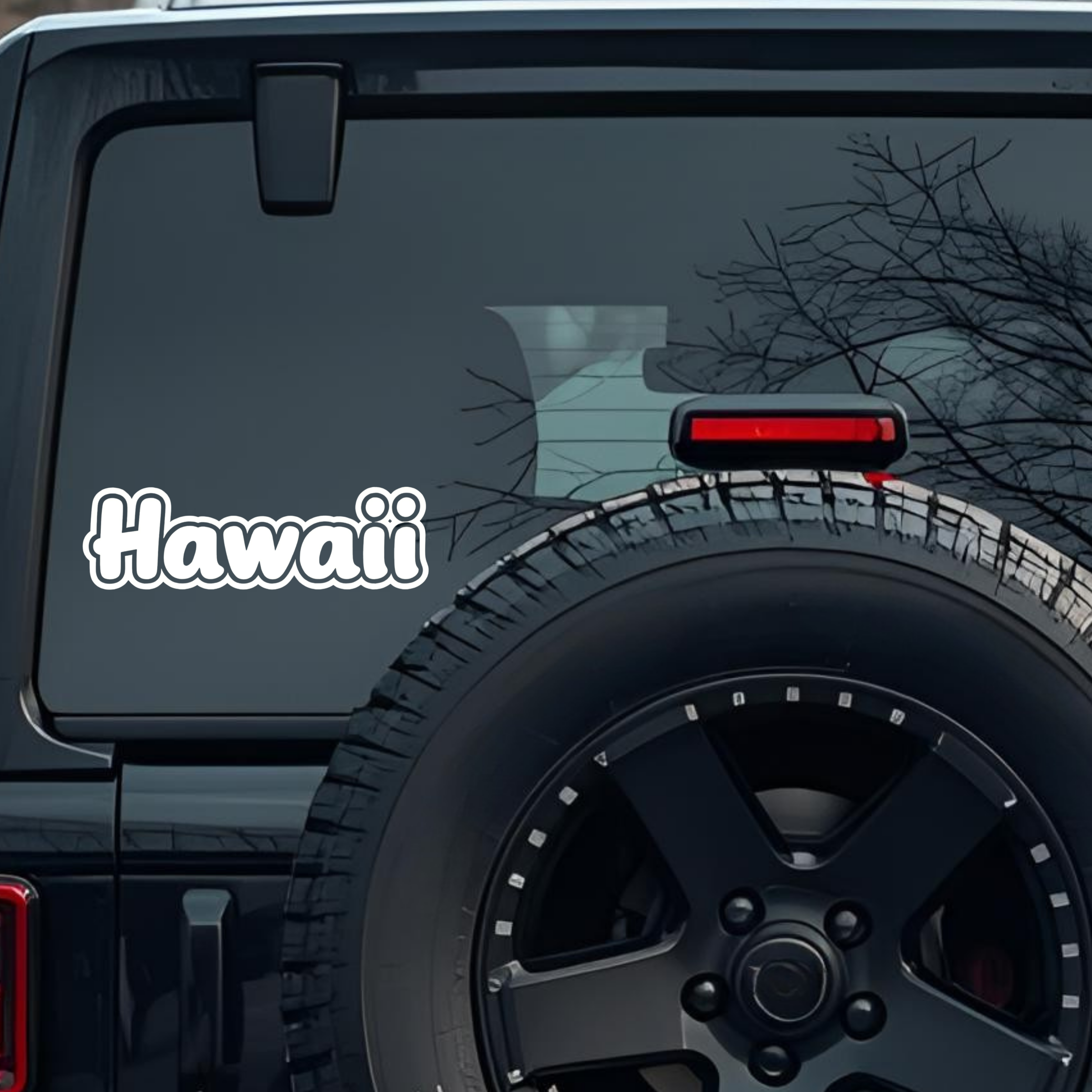 Hawaii Large 6 inch Premium Decal Sticker For Car Bumper Window Rear Windshield Stickers, Warning Si