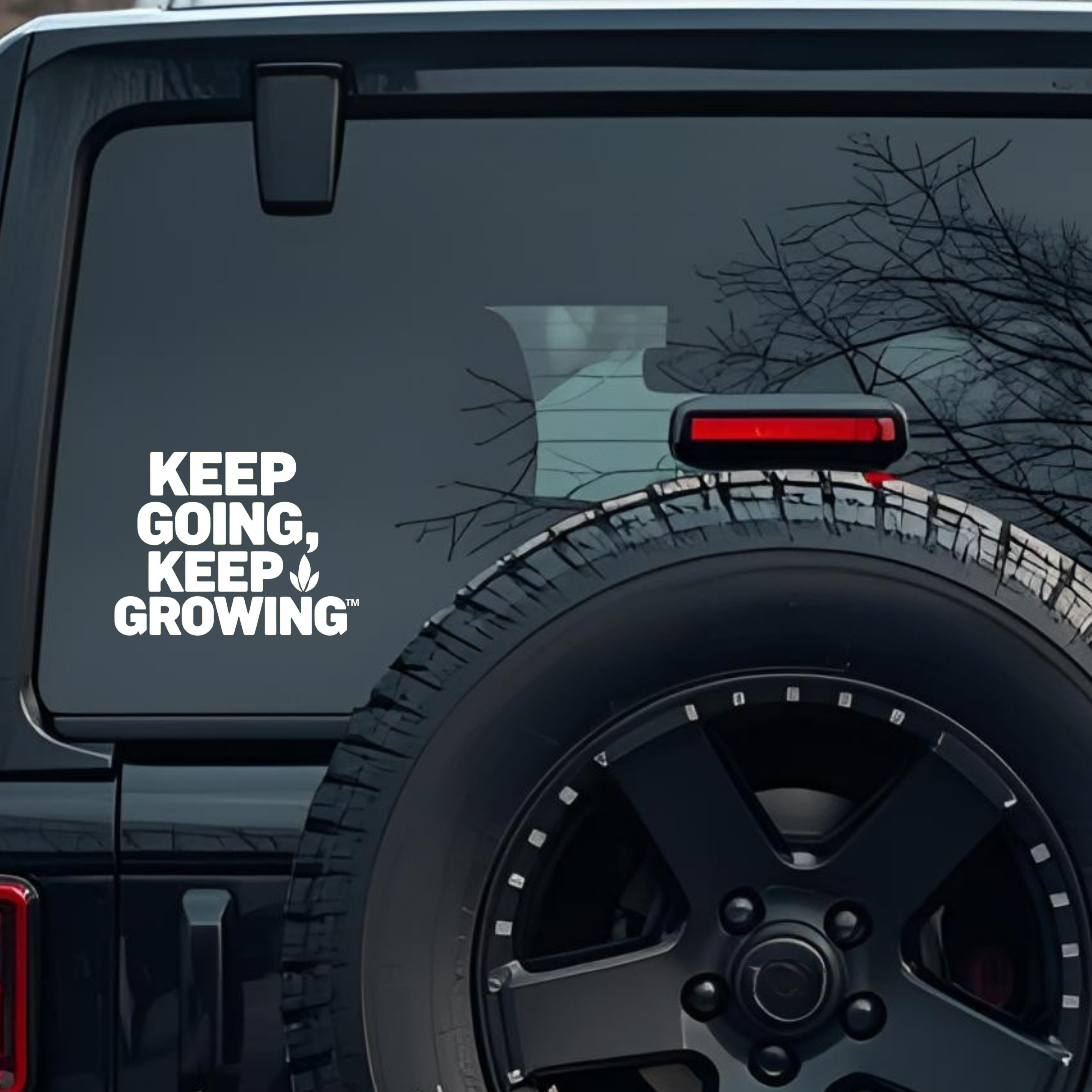 Keep Going, Keep Growing Large 6 inch Premium Decal Sticker For Car Bumper Window Rear Windshield St