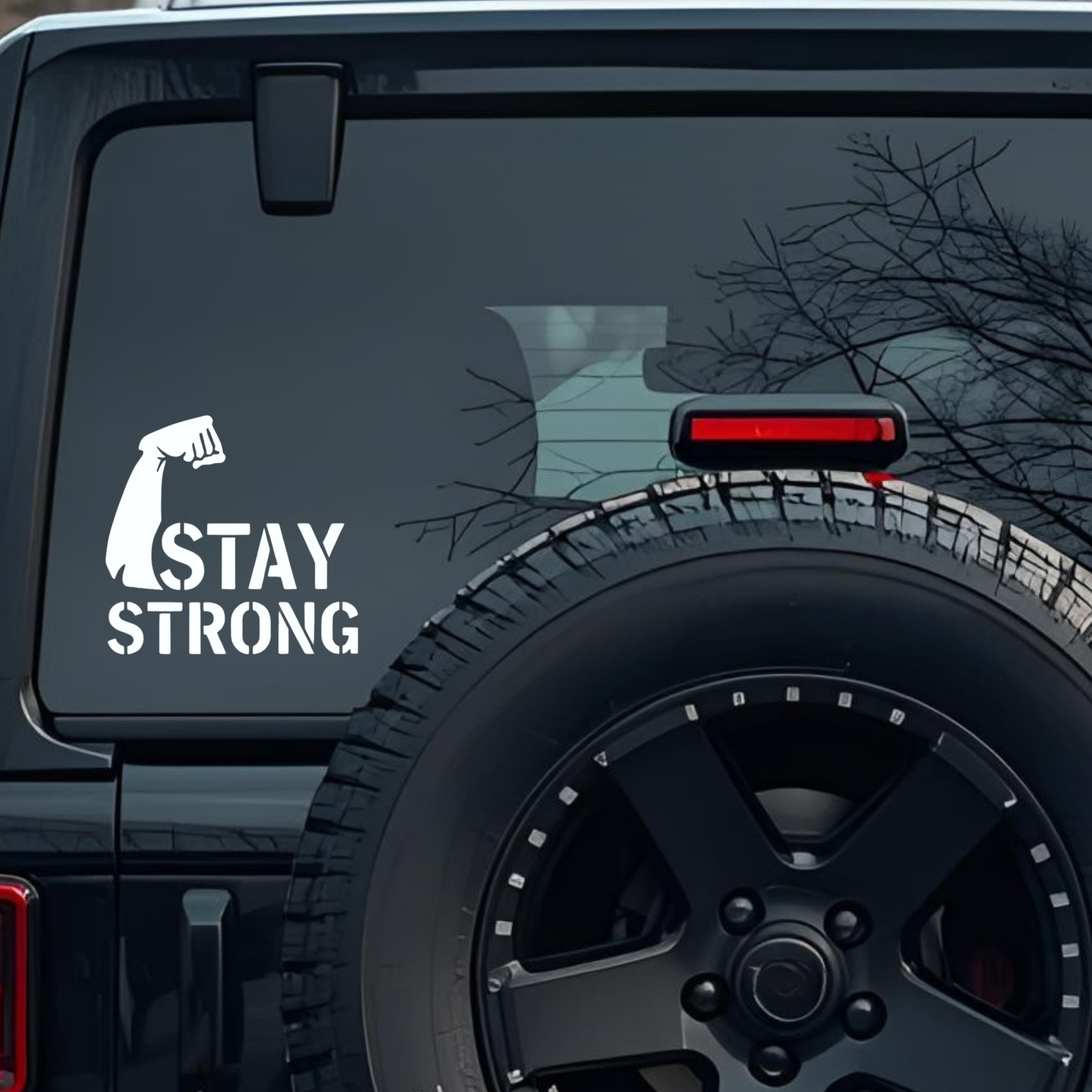 Stay Strong Large 6 inch Premium Decal Sticker For Car Bumper Window Rear Windshield Stickers, Warni