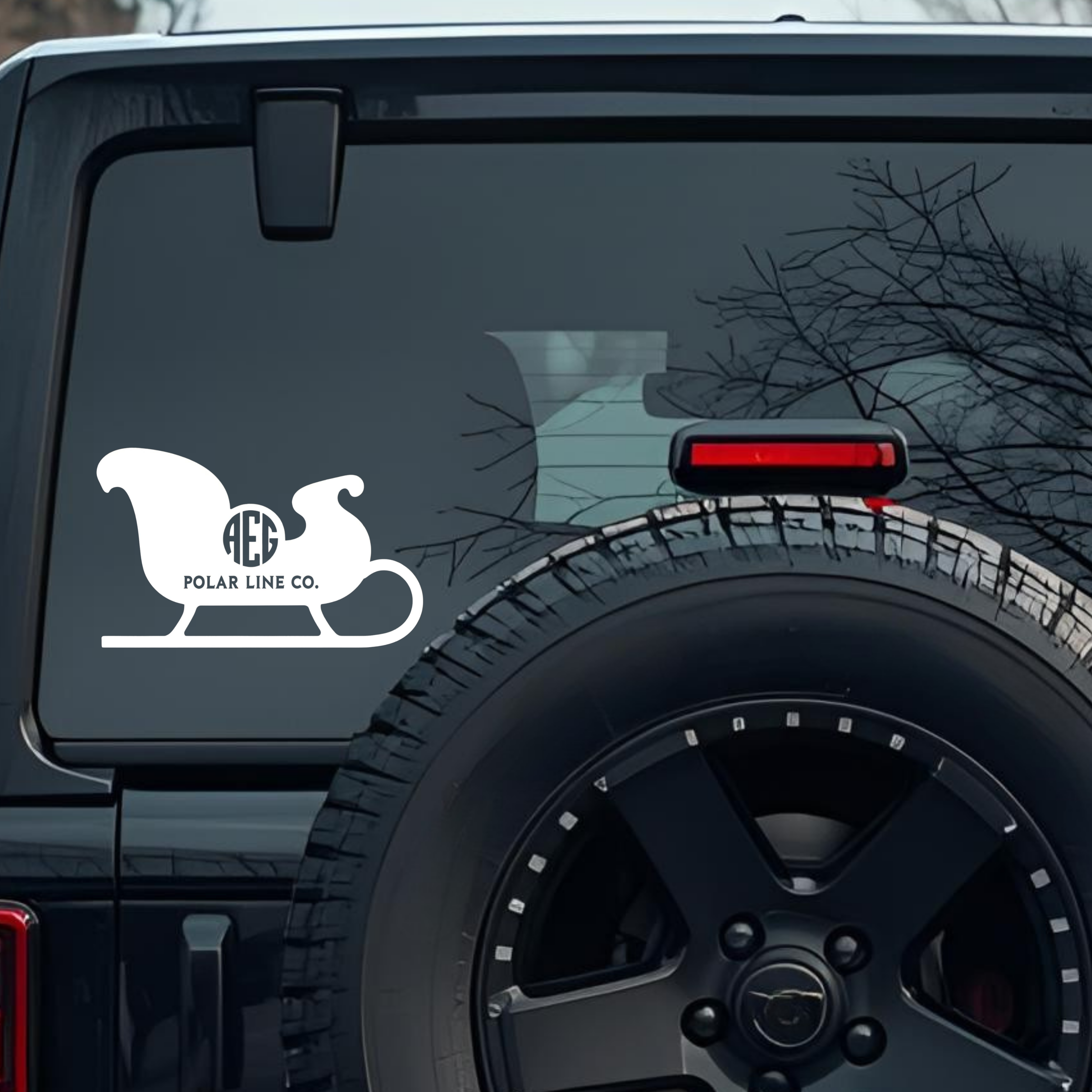 Polar Line Co. Large 6 inch Premium Decal Sticker For Car Bumper Window Rear Windshield Stickers, Wa