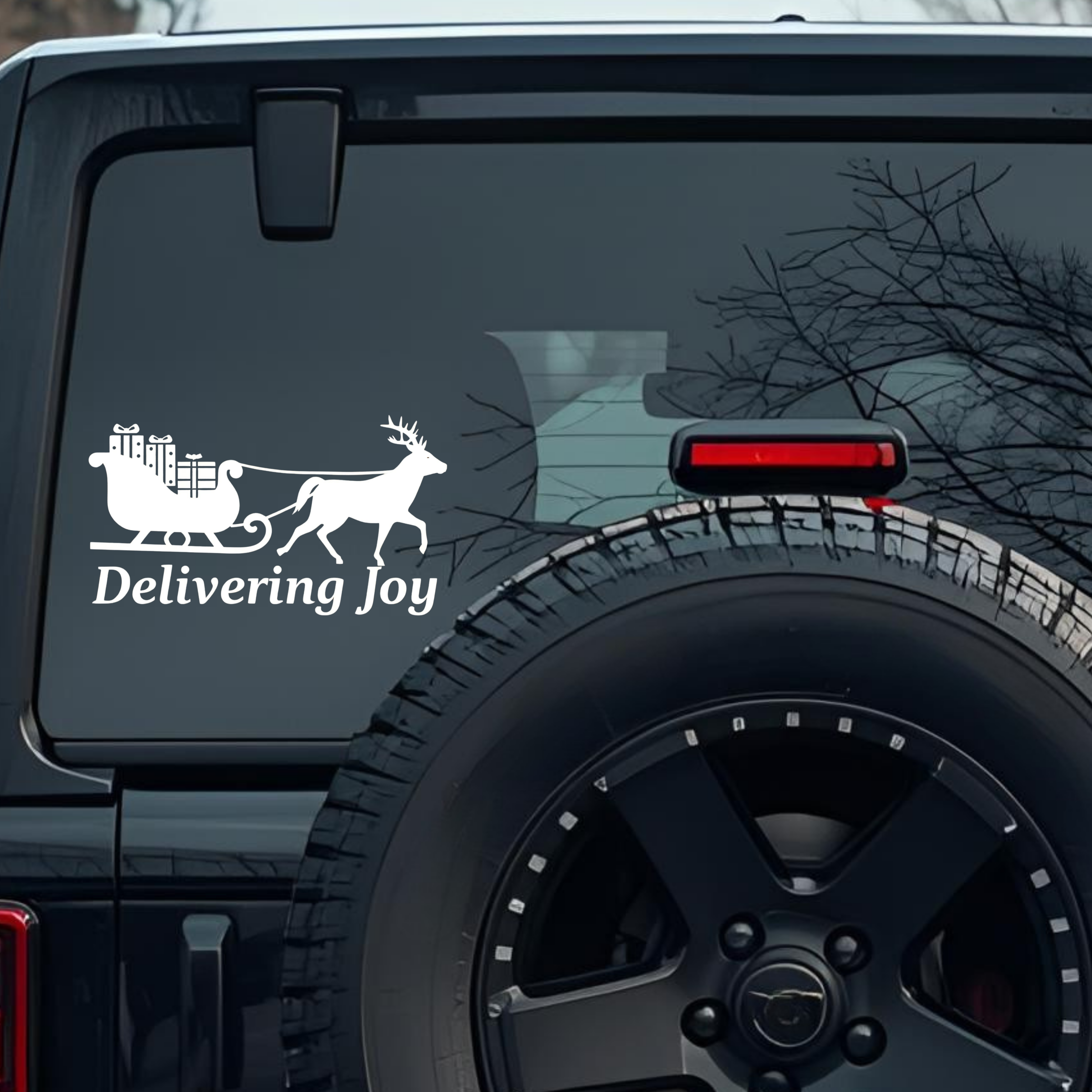 Delivering Joy Large 6 inch Premium Decal Sticker For Car Bumper Window Rear Windshield Stickers, Wa