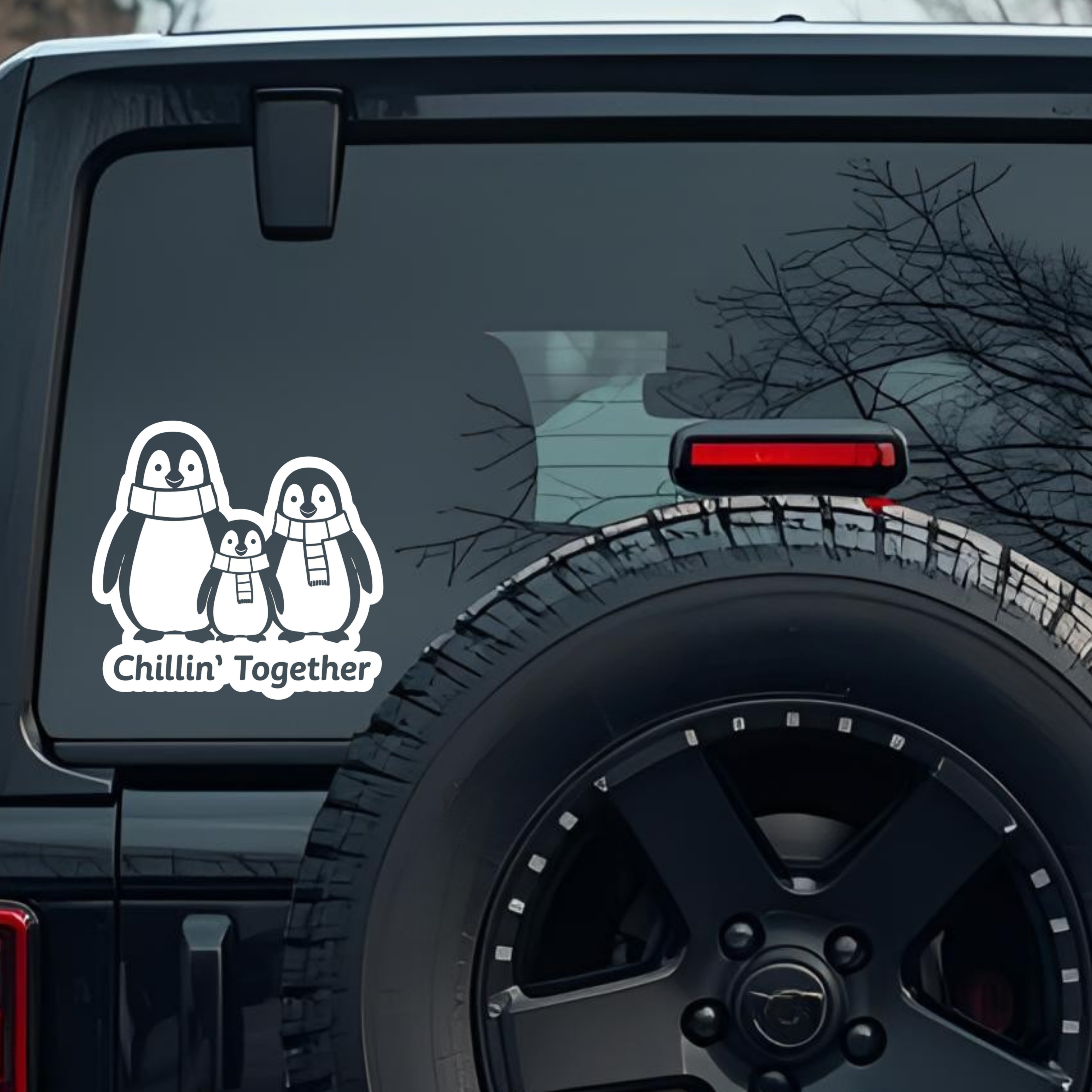 Chillin' Together Large 6 inch Premium Decal Sticker For Car Bumper Window Rear Windshield Stickers,
