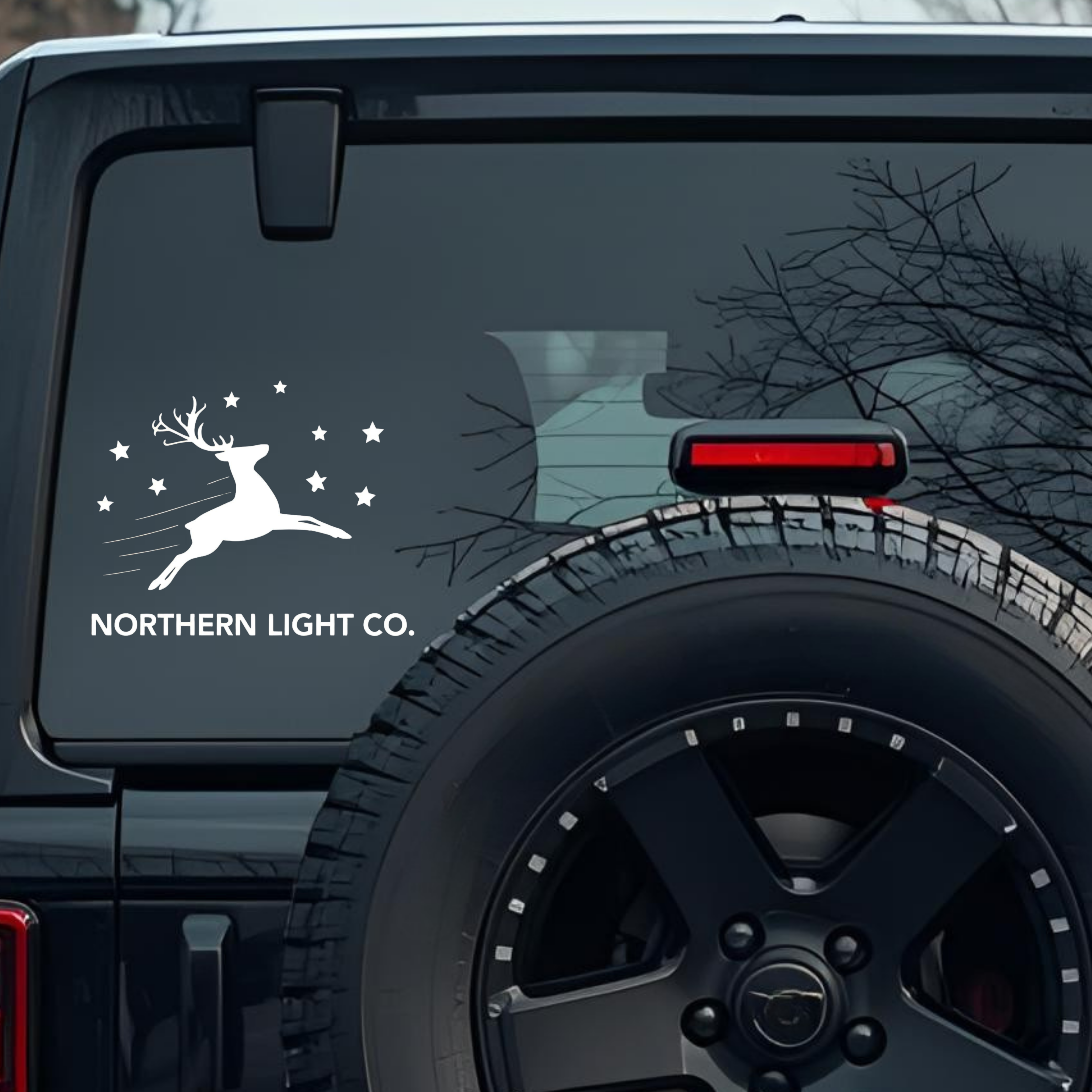 Northern Light Co. Large 6 inch Premium Decal Sticker For Car Bumper Window Rear Windshield Stickers