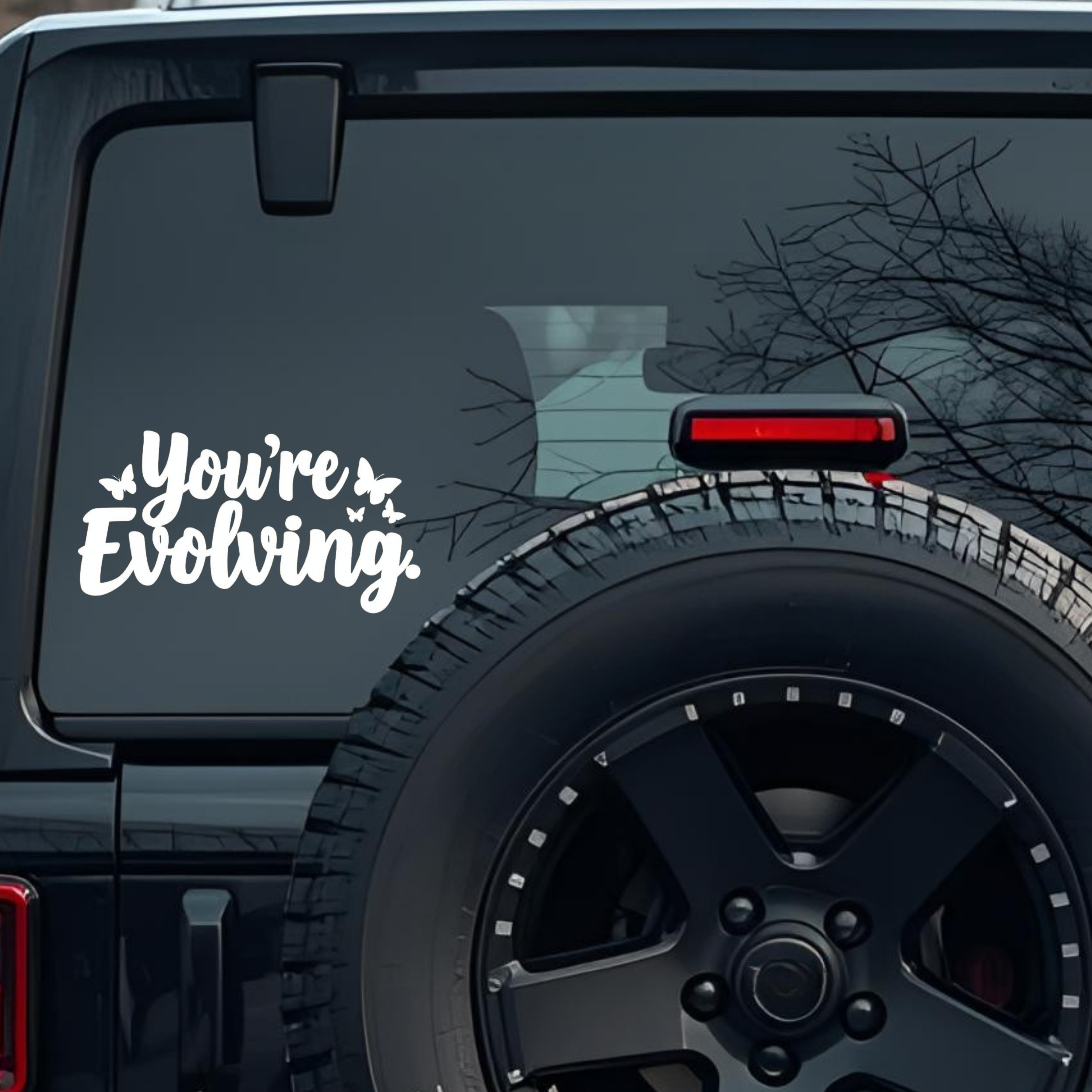 You're Evolving. Large 6 inch Premium Decal Sticker For Car Bumper Window Rear Windshield Stickers, 