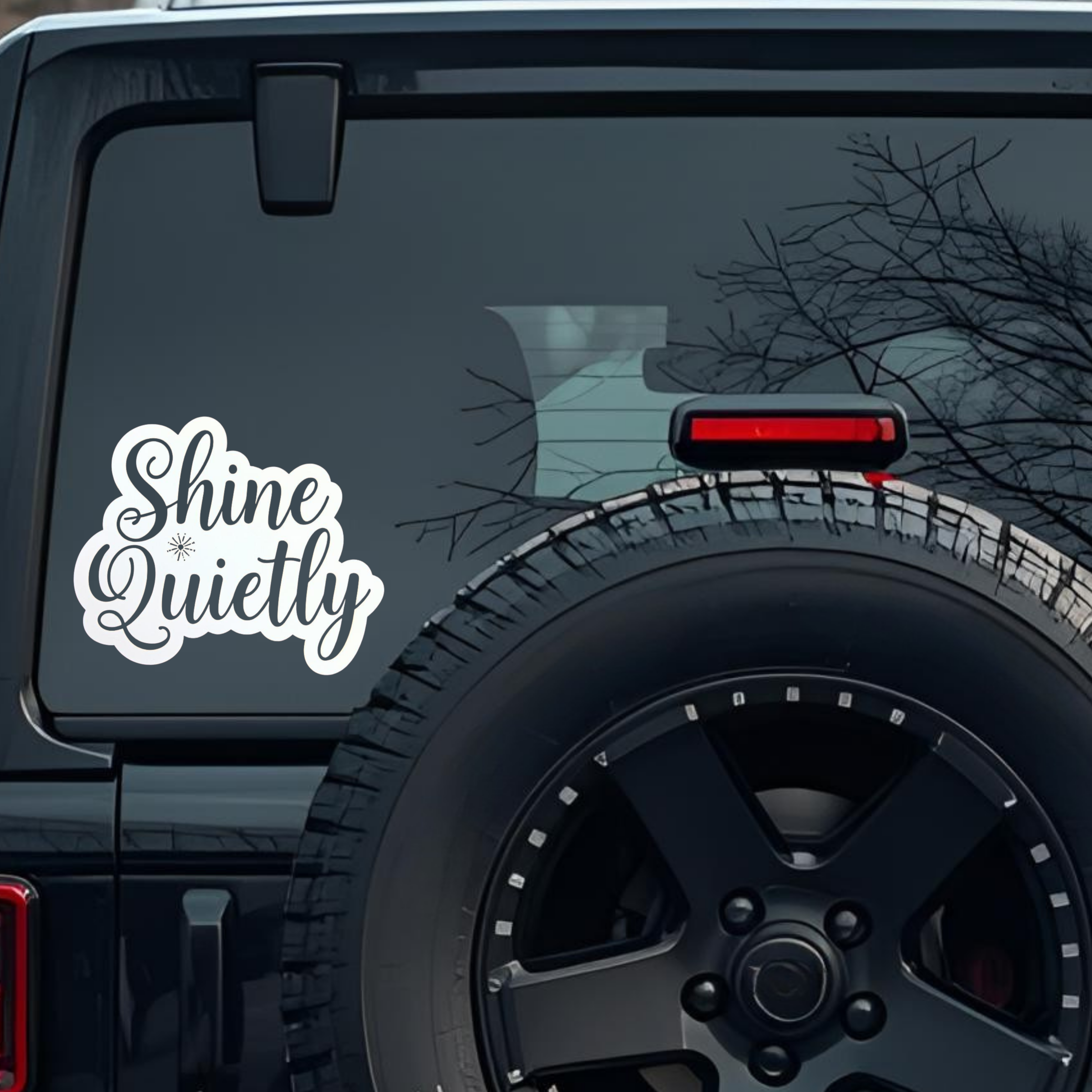Shine Quietly Large 6 inch Premium Decal Sticker For Car Bumper Window Rear Windshield Stickers, War