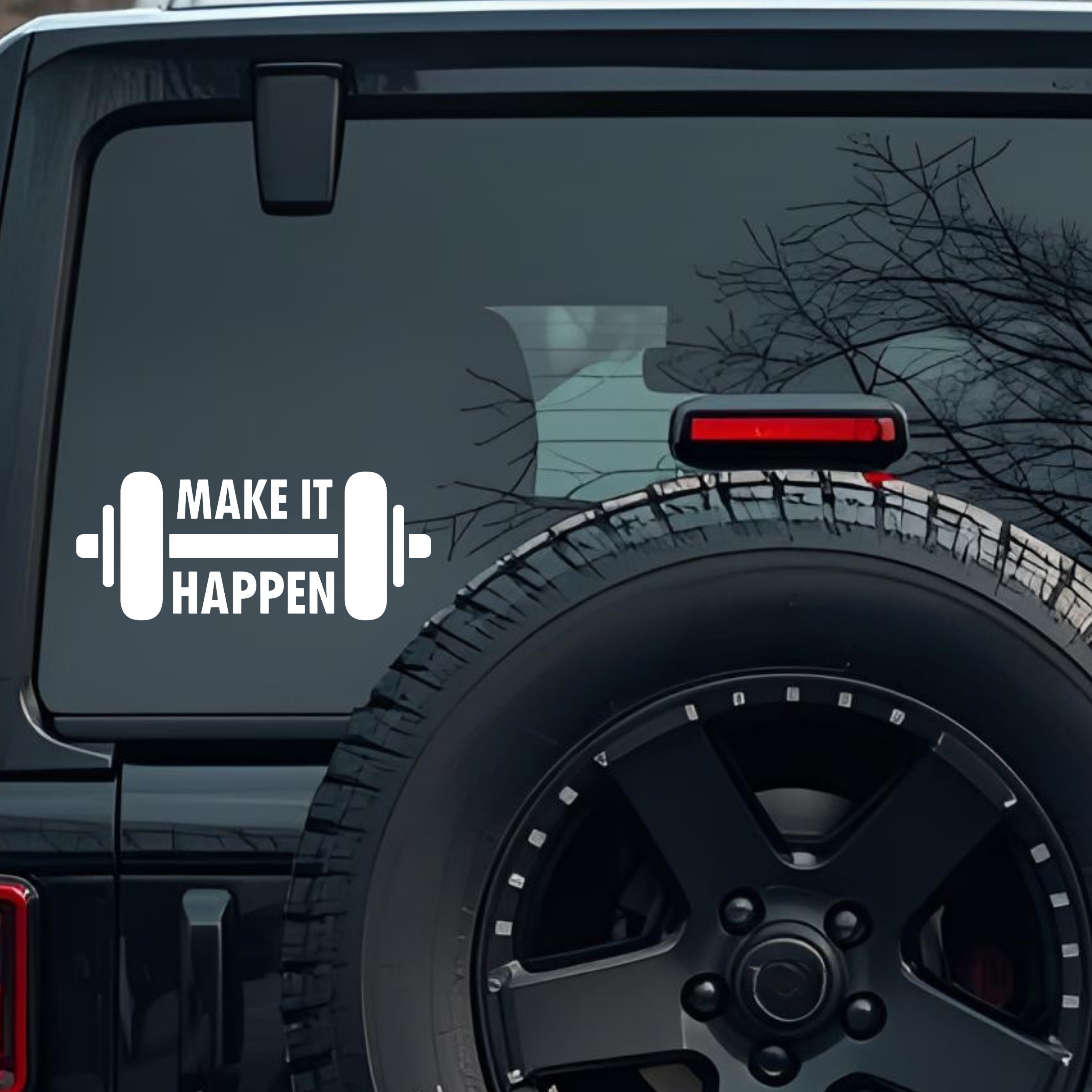 Make It Happen Large 6 inch Premium Decal Sticker For Car Bumper Window Rear Windshield Stickers, Wa