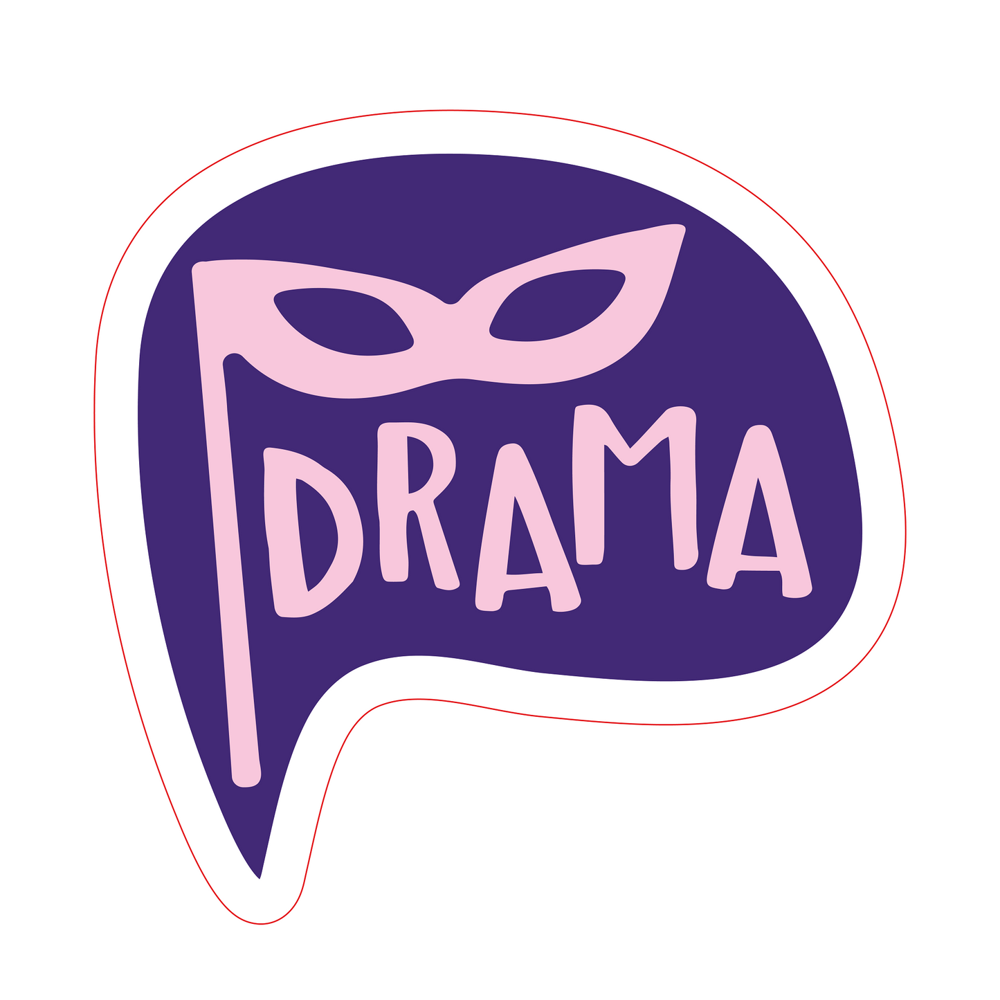 Inspirational Quote "Drama" Motivational Sticker Vinyl Decal Motivation Stickers- 5" Vinyl Sticker Waterproof