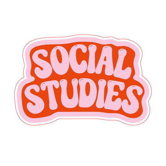 Inspirational Quote "Social Studies" Motivational Sticker Vinyl Decal Motivation Stickers- 5" Vinyl Sticker Waterproof