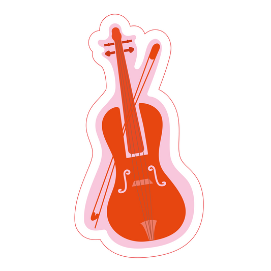 Inspirational Quote "Violine" Motivational Sticker Vinyl Decal Motivation Stickers- 5" Vinyl Sticker Waterproof