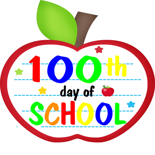 Inspirational Quote "100th Day of School" Motivational Sticker Vinyl Decal Motivation Stickers- 5" Vinyl Sticker Waterproof