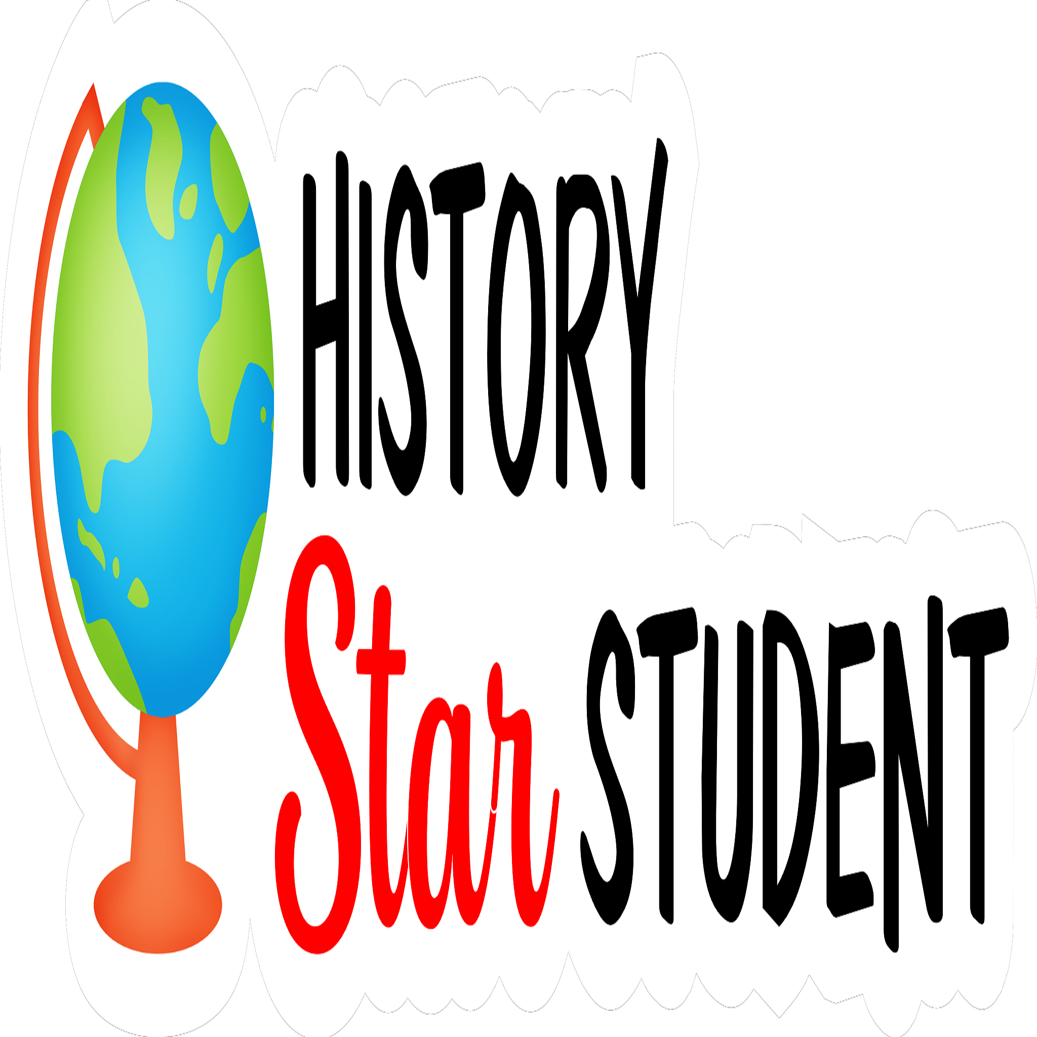 Inspirational Quote "History Star Student" Motivational Sticker Vinyl Decal Motivation Stickers- 5" Vinyl Sticker Waterproof