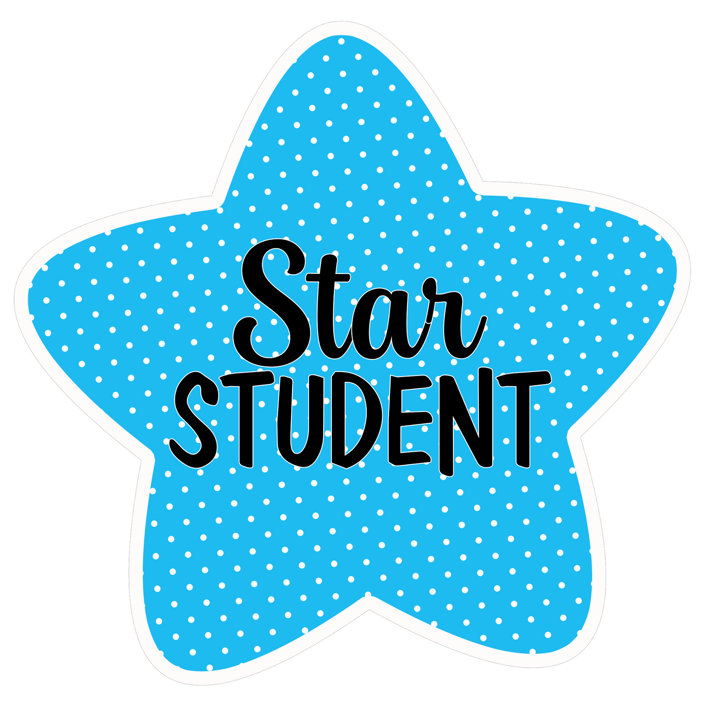 Inspirational Quote "Blue Star Students" Motivational Sticker Vinyl Decal Motivation Stickers- 5" Vinyl Sticker Waterproof