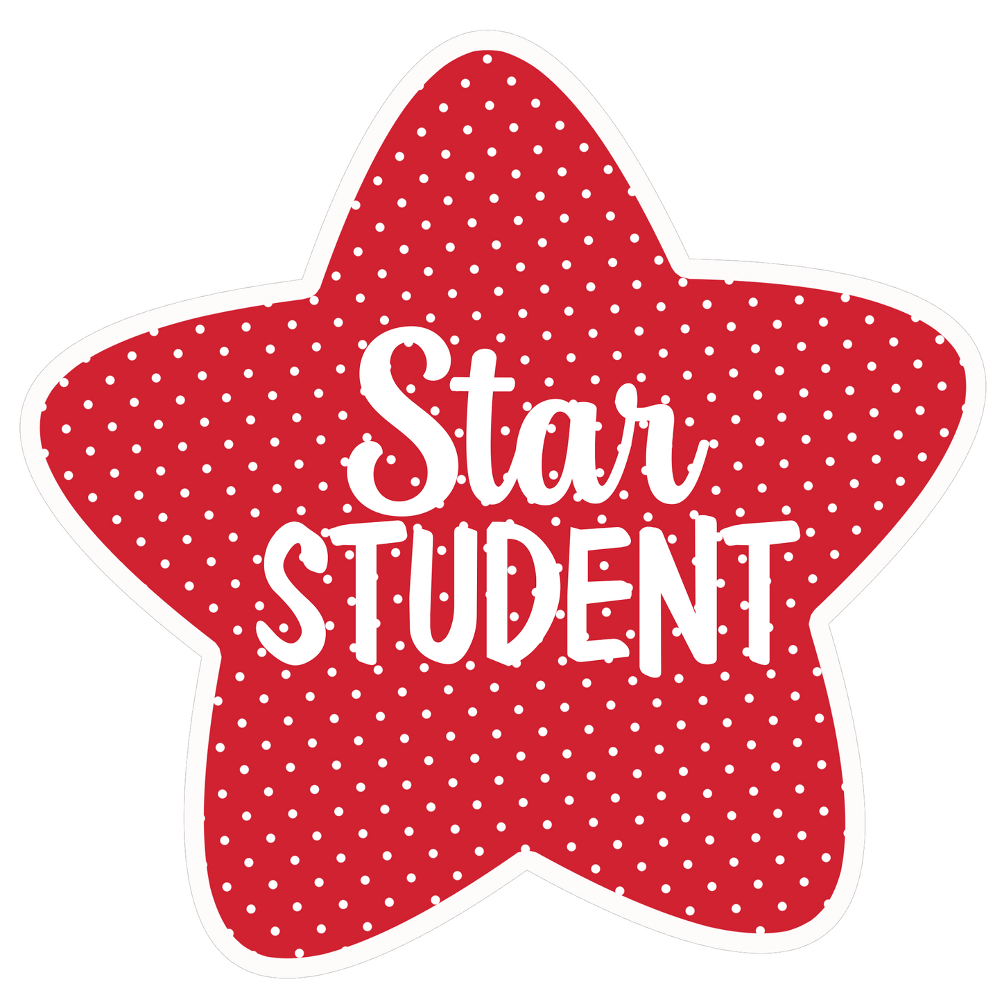 Inspirational Quote "Red Star Students" Motivational Sticker Vinyl Decal Motivation Stickers- 5" Vinyl Sticker Waterproof