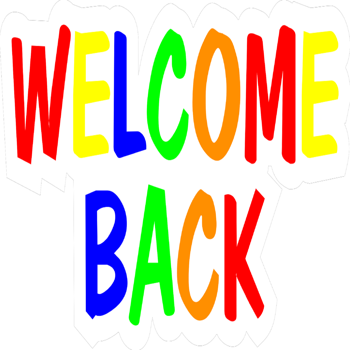 Inspirational Quote "Welcome Back" Motivational Sticker Vinyl Decal Motivation Stickers- 5" Vinyl Sticker Waterproof