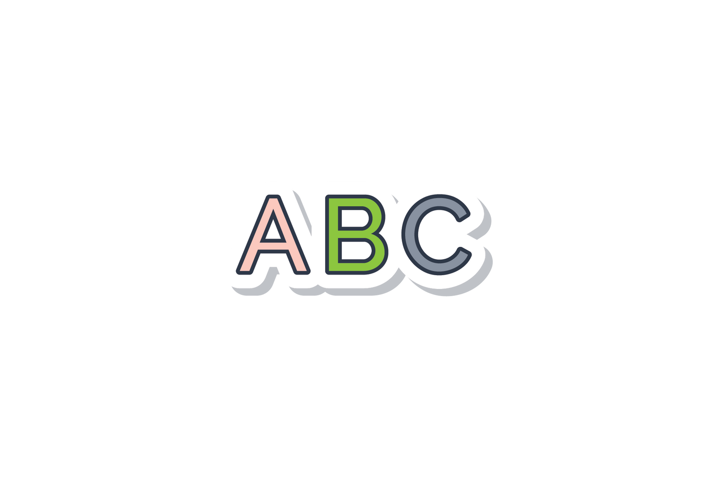 Inspirational Quote "ABC" Motivational Sticker Vinyl Decal Motivation Stickers- 5" Vinyl Sticker Waterproof