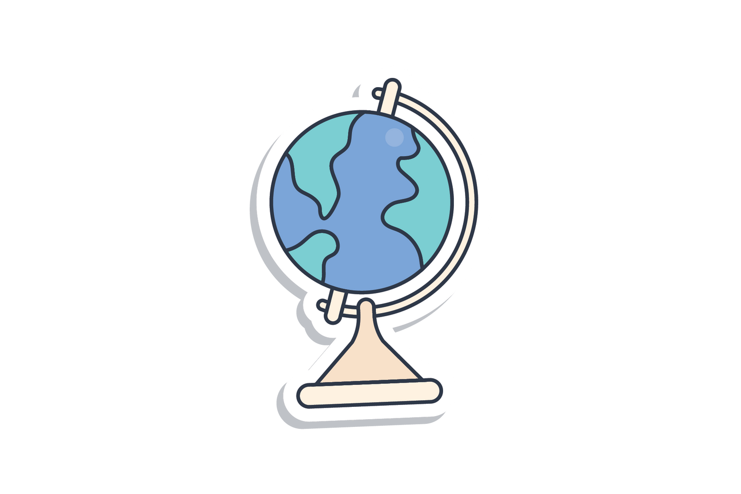 Inspirational Quote "Earth Globe" Motivational Sticker Vinyl Decal Motivation Stickers- 5" Vinyl Sticker Waterproof