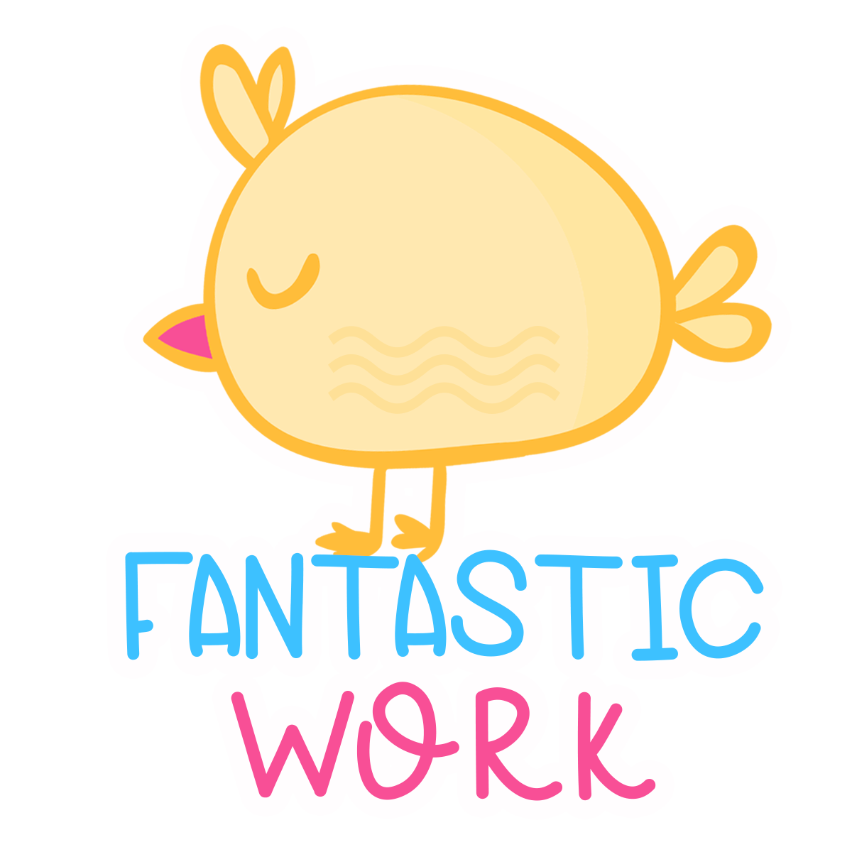 Inspirational Quote "Fantastic Work" Motivational Sticker Vinyl Decal Motivation Stickers- 5" Vinyl Sticker Waterproof