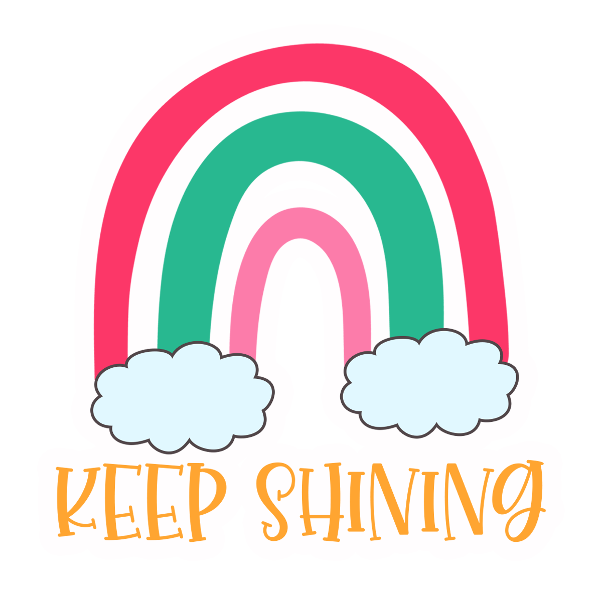 Inspirational Quote - "Keep Shining" Motivational Sticker Vinyl Decal Motivation Stickers - 5" Vinyl Sticker Waterproof.