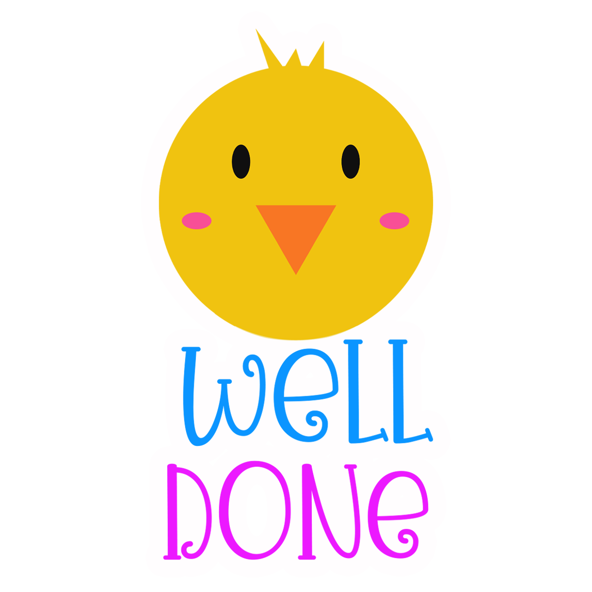 Inspirational Quote "Well Done Icon" Motivational Sticker Vinyl Decal Motivation Stickers- 5" Vinyl Sticker Waterproof