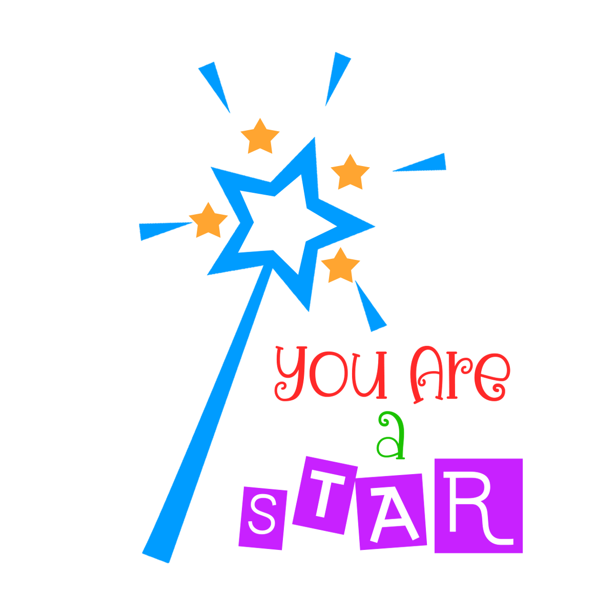 Inspirational Quote "You are A Star" Motivational Sticker Vinyl Decal Motivation Stickers- 5" Vinyl Sticker Waterproof