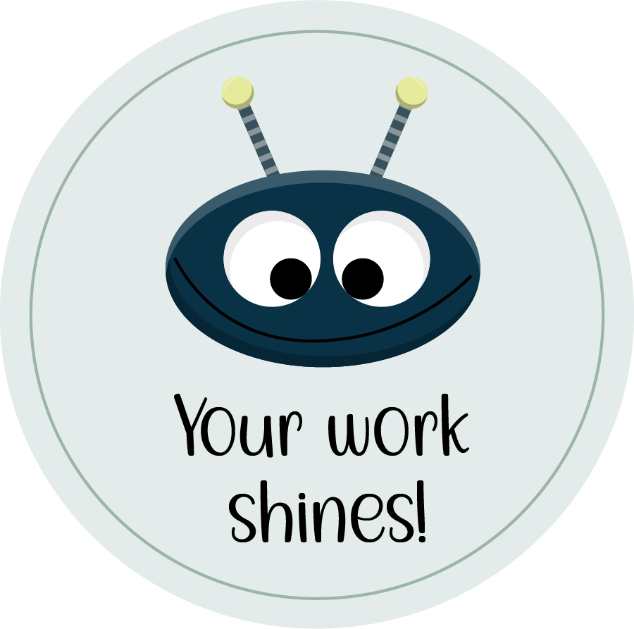 Inspirational Quote "Your Work Shines!" Motivational Sticker Vinyl Decal Motivation Stickers- 5" Vinyl Sticker Waterproof