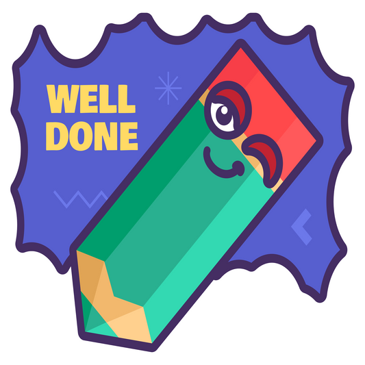 Inspirational Quote "Well Done Sticker" Motivational Sticker Vinyl Decal Motivation Stickers- 5" Vinyl Sticker Waterproof