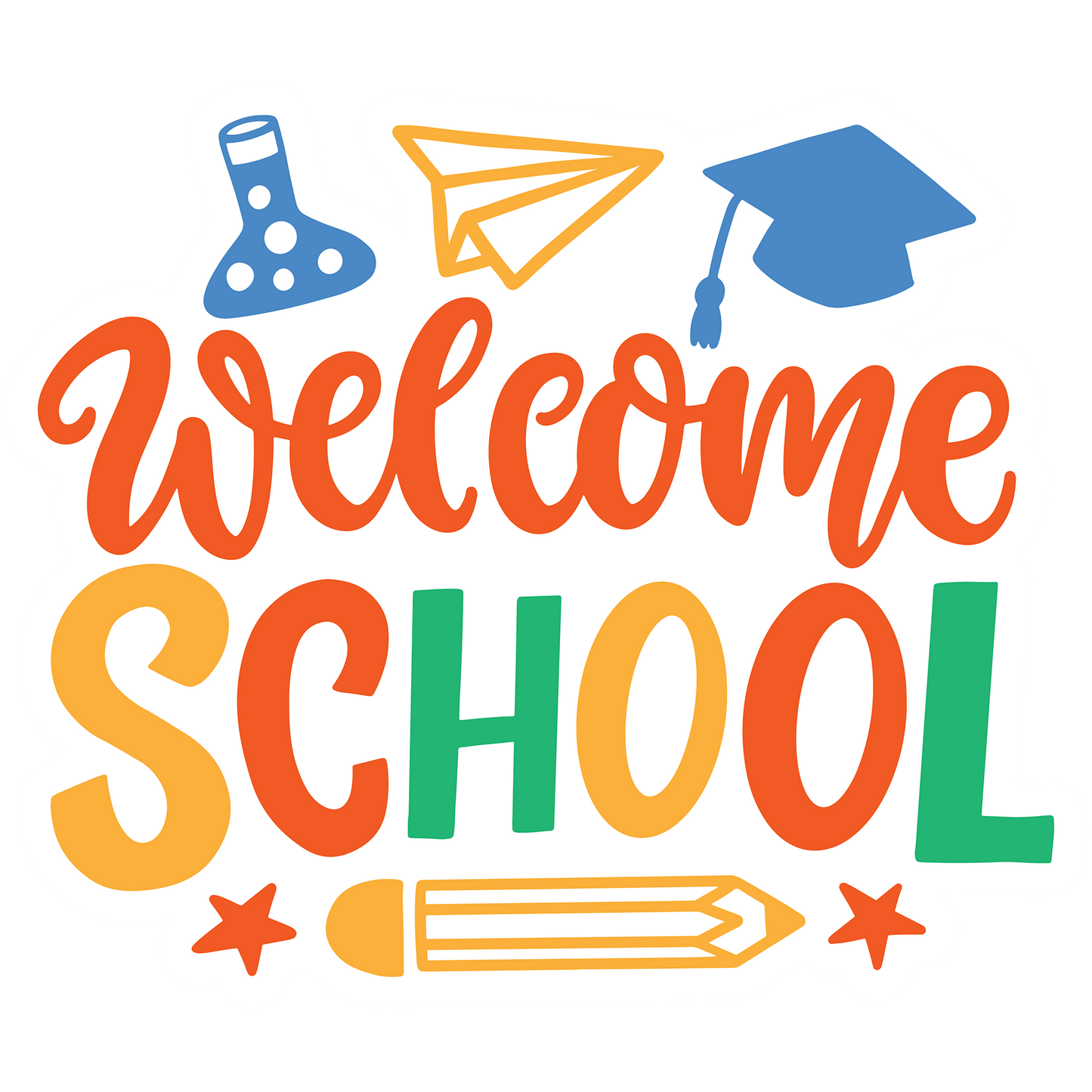 Inspirational Quote "Welcome School" Motivational Sticker Vinyl Decal Motivation Stickers- 5" Vinyl Sticker Waterproof