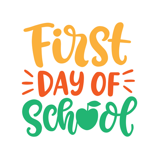 Inspirational Quote "First Day of School" Motivational Sticker Vinyl Decal Motivation Stickers- 5" Vinyl Sticker Waterproof