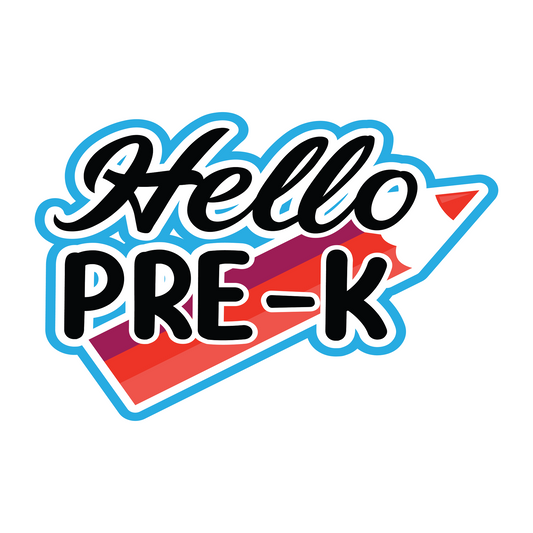 Inspirational Quote "Hello PRE-K - Sticker" Motivational Sticker Vinyl Decal Motivation Stickers- 5" Vinyl Sticker Waterproof