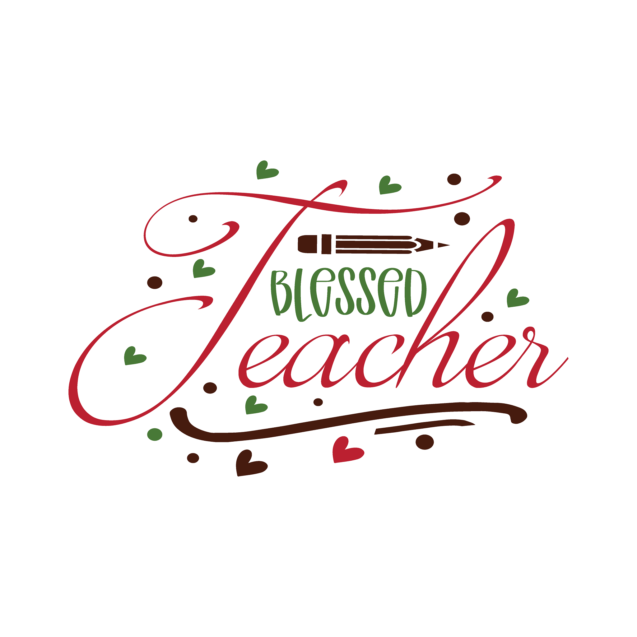 Inspirational Quote "Sticker, Blessed Teacher" Motivational Sticker Vinyl Decal Motivation Stickers- 5" Vinyl Sticker Waterproof