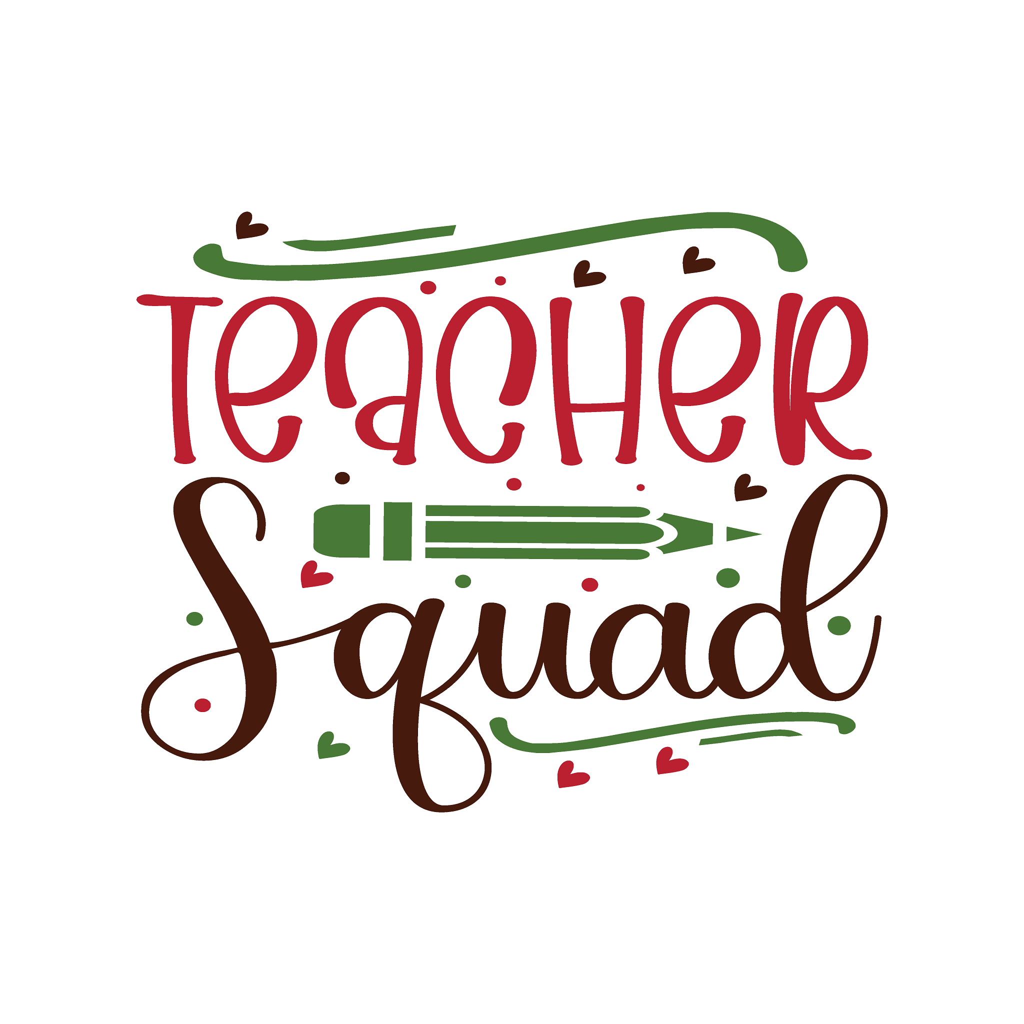 Inspirational Quote "Teacher Squad, Unique Sticker" Motivational Sticker Vinyl Decal Motivation Stickers- 5" Vinyl Sticker Waterproof