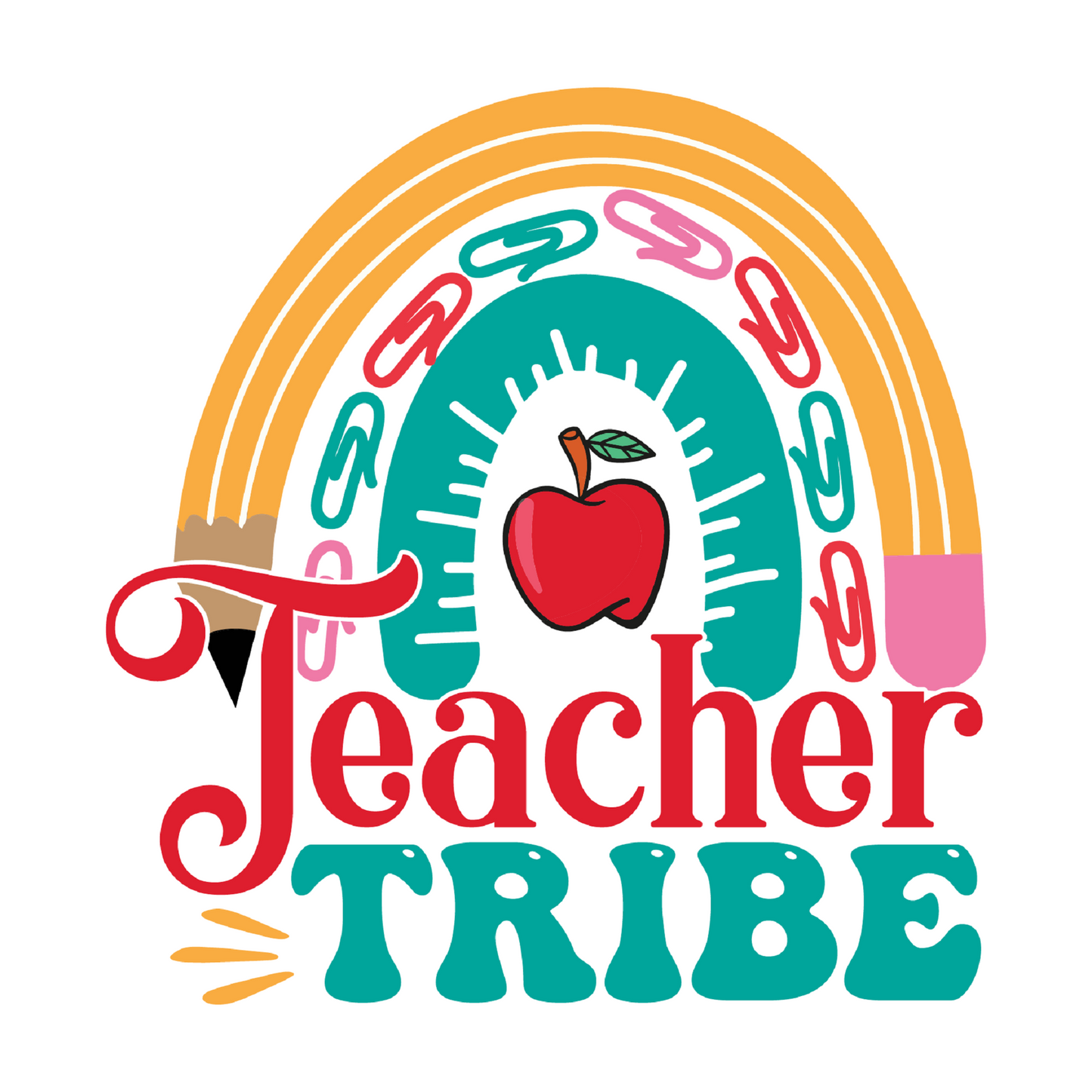 Inspirational Quote "Teacher Tribe" Motivational Sticker Vinyl Decal Motivation Stickers- 5" Vinyl Sticker Waterproof