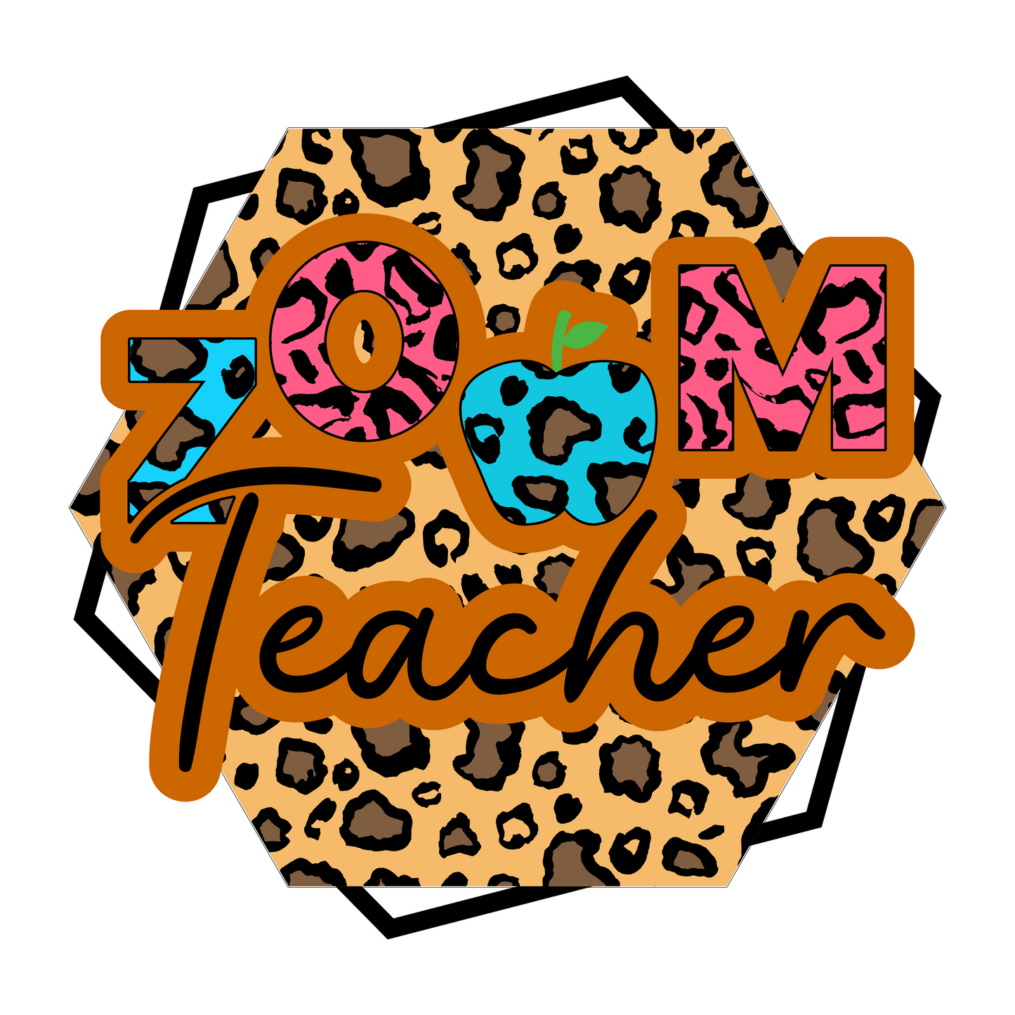 Inspirational Quote "Zoom Teacher" Motivational Sticker Vinyl Decal Motivation Stickers- 5" Vinyl Sticker Waterproof