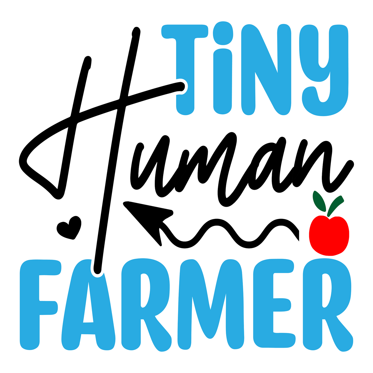 Inspirational Quote "Tiny Human Farmer" Motivational Sticker Vinyl Decal Motivation Stickers- 5" Vinyl Sticker Waterproof