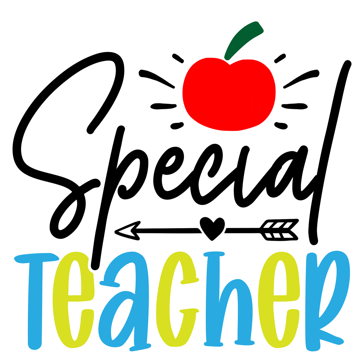 Inspirational Quote "Special Teacher" Motivational Sticker Vinyl Decal Motivation Stickers- 5" Vinyl Sticker Waterproof