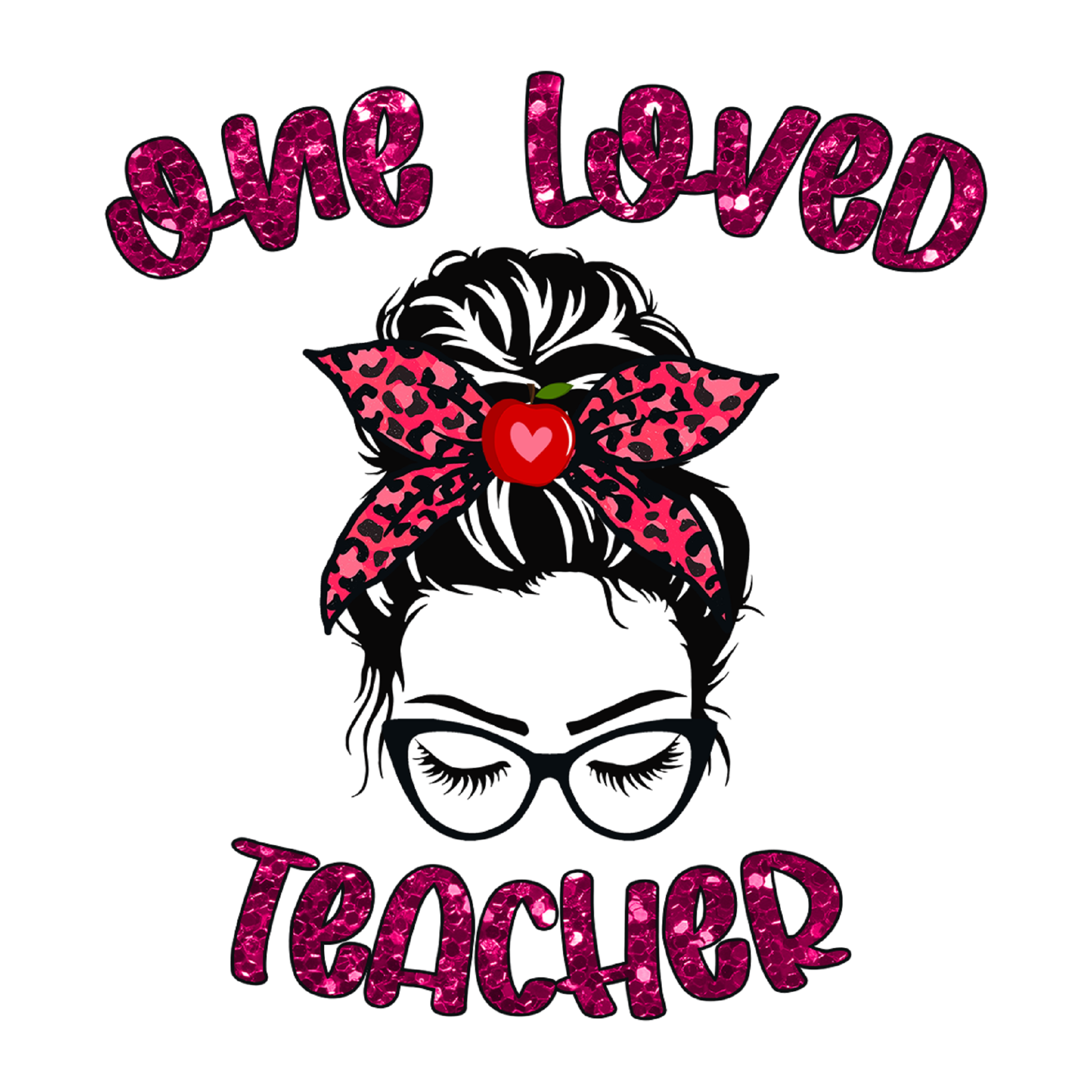 Inspirational Quote "One Loved Teacher Icon Sticker" Motivational Sticker Vinyl Decal Motivation Stickers- 5" Vinyl Sticker Waterproof