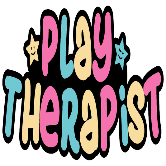 Inspirational Quote "Play Therapist" Motivational Sticker Vinyl Decal Motivation Stickers- 5" Vinyl Sticker Waterproof