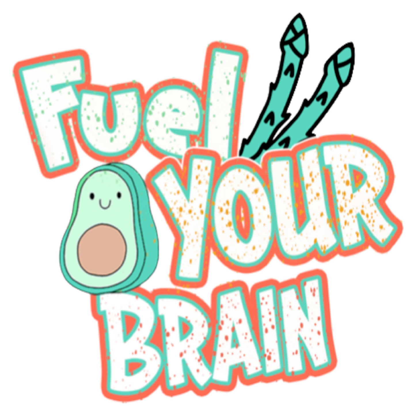 Inspirational Quote "Fuel Your Brain" Motivational Sticker Vinyl Decal Motivation Stickers- 5" Vinyl Sticker Waterproof