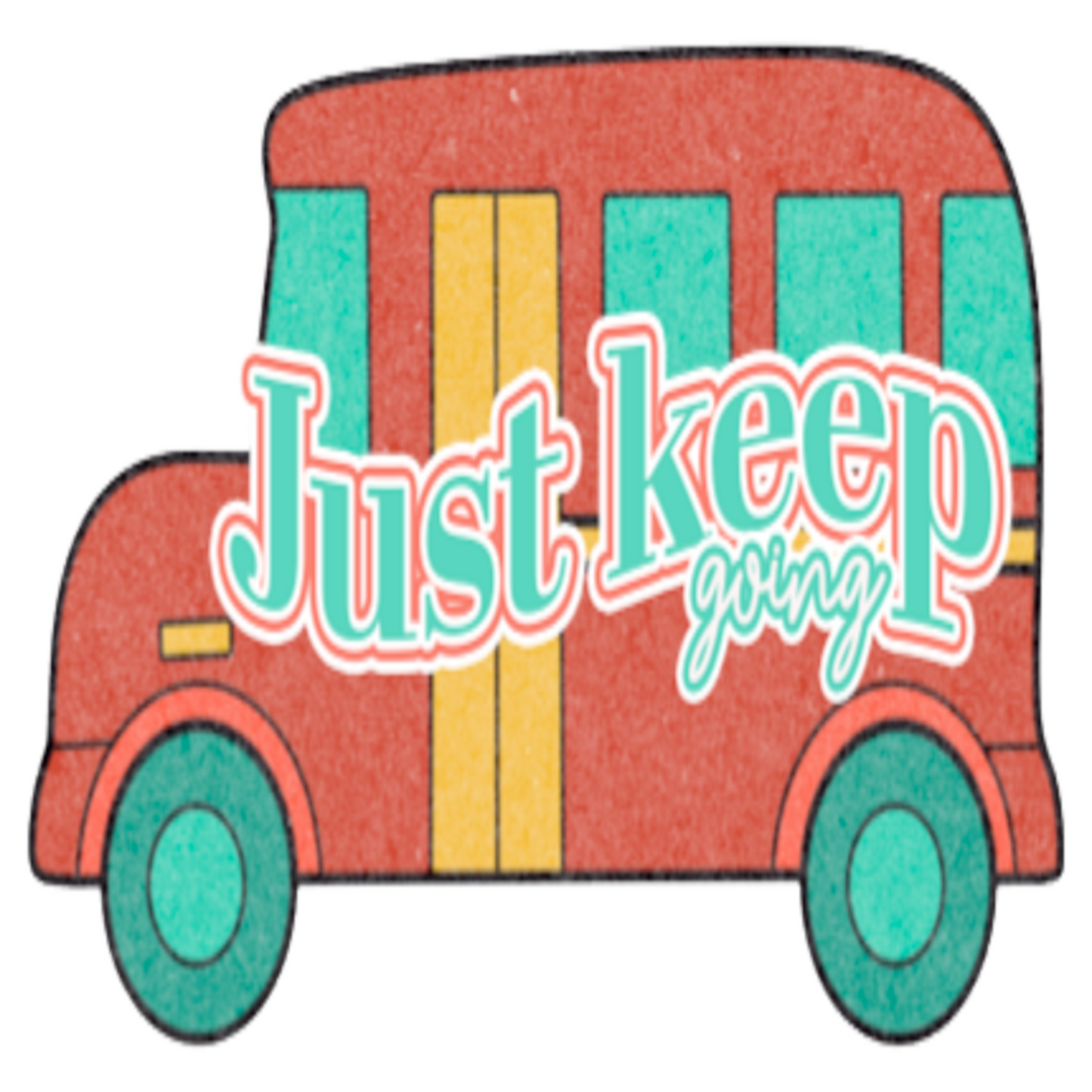 Inspirational Quote "Just Keep Going" Motivational Sticker Vinyl Decal Motivation Stickers- 5" Vinyl Sticker Waterproof