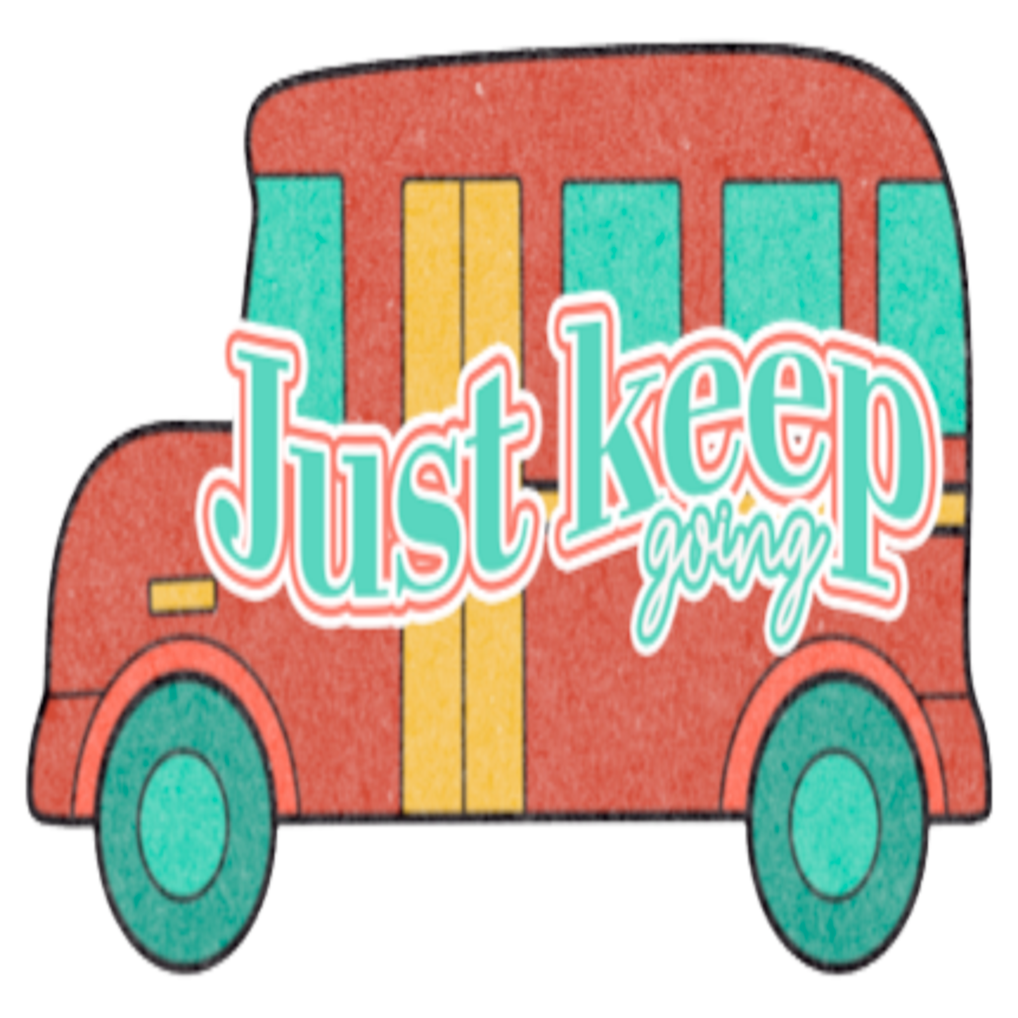 Inspirational Quote "Just Keep Going" Motivational Sticker Vinyl Decal Motivation Stickers- 5" Vinyl Sticker Waterproof