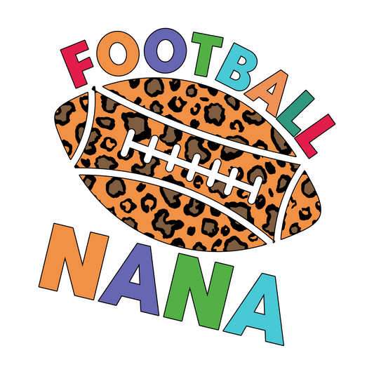 Inspirational Quote Football Nana Motivational Sticker Vinyl Decal Motivation Stickers- 5" Vinyl Sticker Waterproof