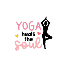 Inspirational Quote Yoga Heals The Soul Heart Motivational Sticker Vinyl Decal Motivation Stickers- 5