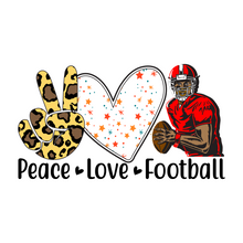 Inspirational Quote Peace Love Football Player Style Motivational Sticker Vinyl Decal Motivation Stickers- 5