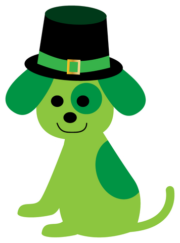 Inspirational Quote Cute Dog in Green Leprechaun hat Motivational Sticker Vinyl Decal Motivation Stickers- 5