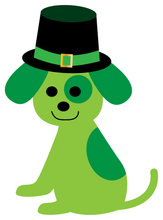 Inspirational Quote Cute Dog in Green Leprechaun hat Motivational Sticker Vinyl Decal Motivation Stickers- 5