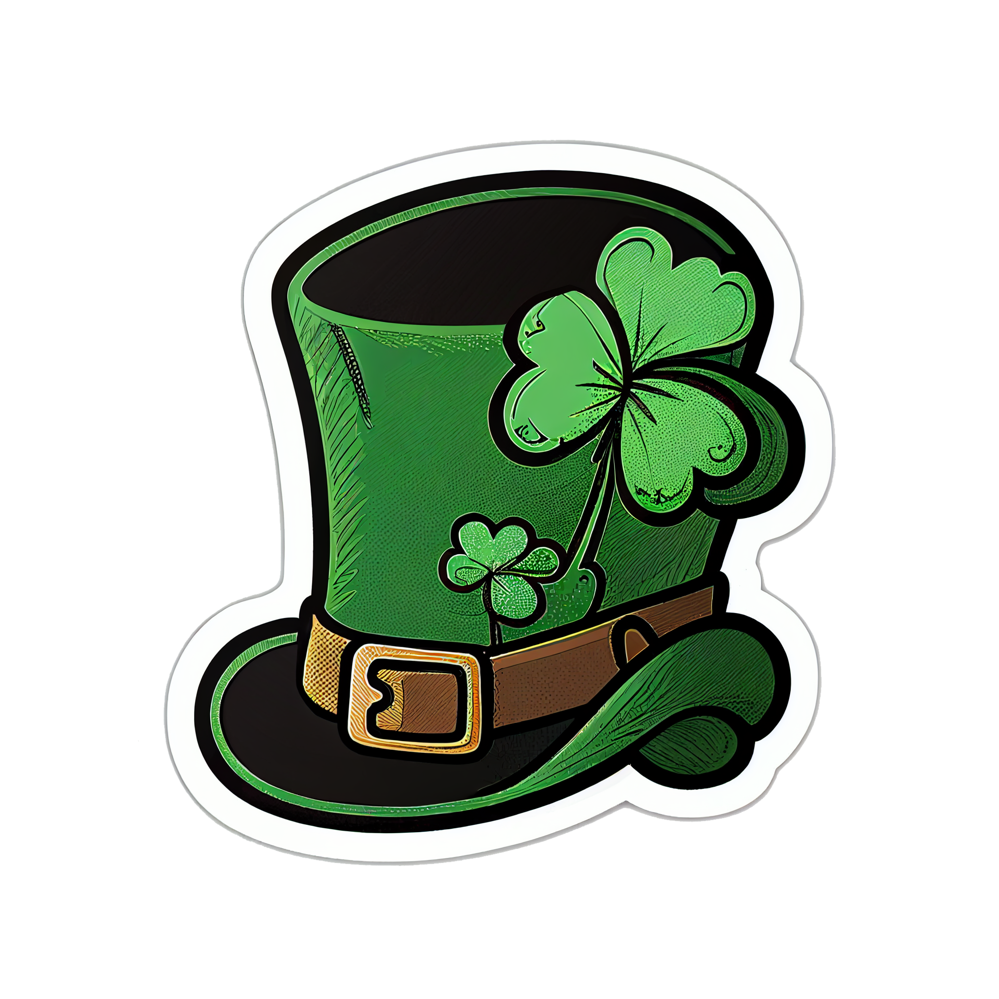 Inspirational Quote Green Hat with Brown Belt Motivational Sticker Vinyl Decal Motivation Stickers- 5" Vinyl Sticker Waterproof