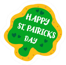 Inspirational Quote Happy St. Patric Day Green Background Motivational Sticker Vinyl Decal Motivation Stickers- 5