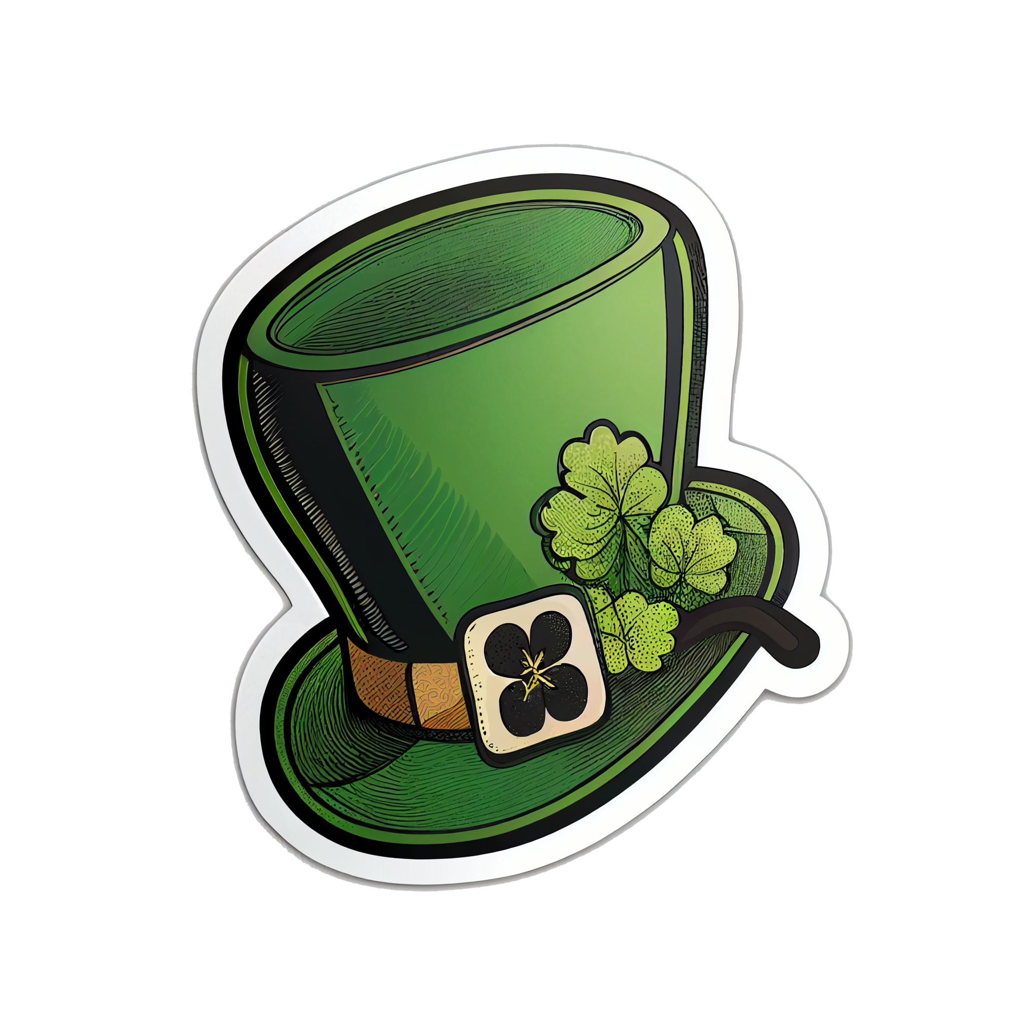 Inspirational Quote Top Hat Lucky Sticker Motivational Sticker Vinyl Decal Motivation Stickers- 5" Vinyl Sticker Waterproof