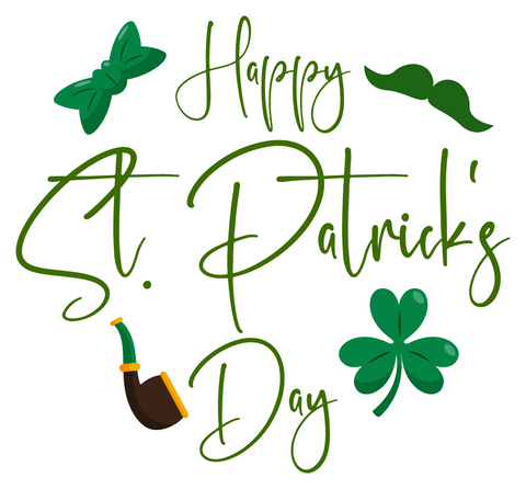 Inspirational Quote Happy St. Patricks's Day. Motivational Sticker Vinyl Decal Motivation Stickers- 5